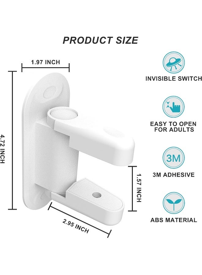 Matenf Childproof Door Lever Lock (2 Pack) Prevents Toddlers Pets From Opening Doors - Image 4